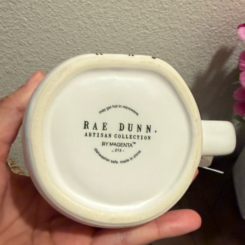 Rae Dunn- Mom- Floral Mug in White and Yellow - Painted by Hand - Picture 5 of 6